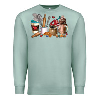 Seafoam bakery coffee cups Premium Sweatshirt - AdoDesignShop