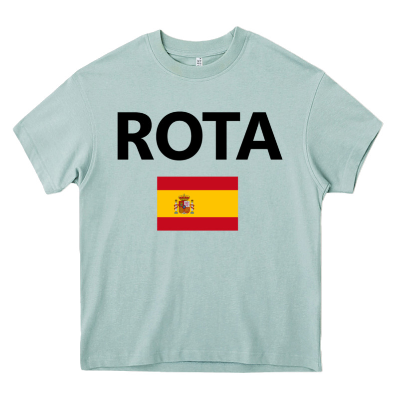 Rota Spain Spanish Flag City Vacation Travel Gift Pullover Hoodie Heavy Core Tee by maiPhamDesign | Teevron