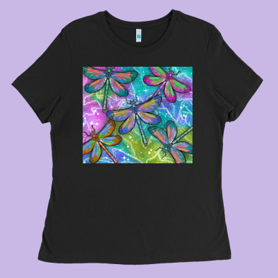 Dragonflies Ladies Tee Designed By Tumblerdesignbyshophia
