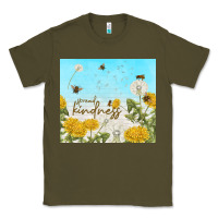Army Green spread kindness with dandelions Classic Tee - TumblerDesignByShophia