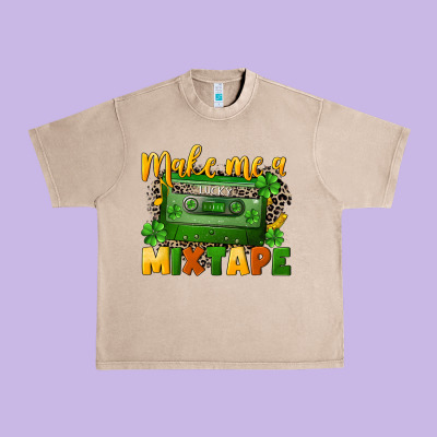 Make Me A Mixtape St. Patrick's Day Urban Heavy Tee Designed By Cowgirlartshop