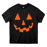 Black Halloween Pumpkin Face Gift Creepy Spooky Horror Heavy Core Tee - maiPhamDesign