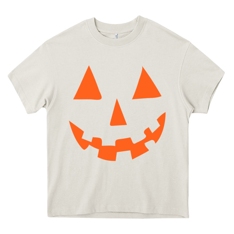 Halloween Pumpkin Face Gift Creepy Spooky Horror Heavy Core Tee by maiPhamDesign | Teevron