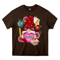 Chocolate Brown valentines day teacher gnome Heavy Core Tee - RanaPortraitStore