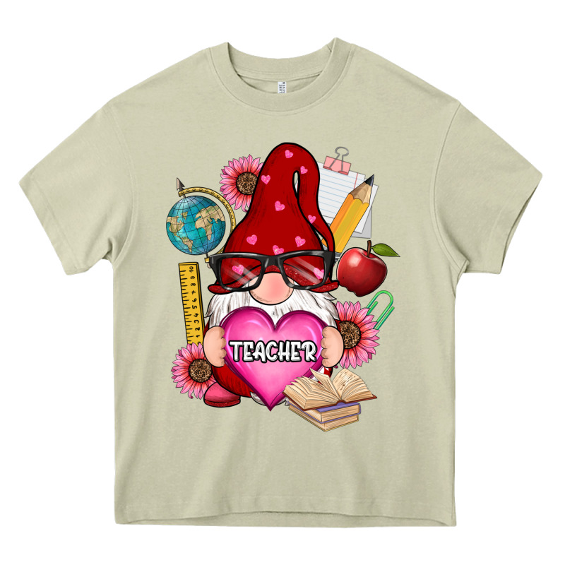 Valentines Day Teacher Gnome Heavy Core Tee by RanaPortraitStore | Teevron