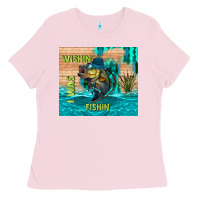 Bubblegum Pink wıshın i was fıshın Ladies Tee - TumblerDesignByShophia