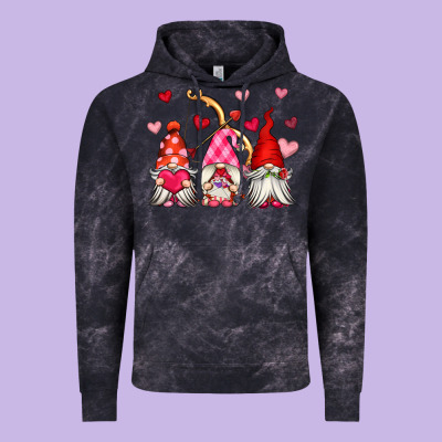 Valentine's Day Gnomes Vintage Hoodie Designed By Oliviacreatesart