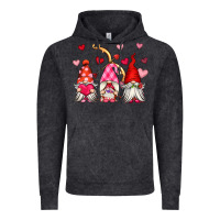 Vintage Black valentine's day gnomes Vintage Hoodie - OliviaCreatesArt