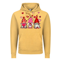 Vintage Mustard valentine's day gnomes Vintage Hoodie - OliviaCreatesArt