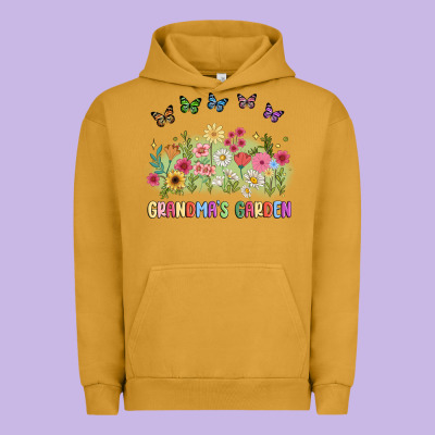 Grandma Garden Birth Month Flower Urban Hoodie Designed By Jahusdesignshop