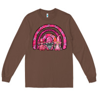 Chestnut breast cancer rainbow gnomes Long Sleeve Tee - FaDigitalArtStudio