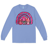 Colony Blue breast cancer rainbow gnomes Long Sleeve Tee - FaDigitalArtStudio