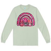 Matcha breast cancer rainbow gnomes Long Sleeve Tee - FaDigitalArtStudio