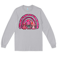 Moon Dust breast cancer rainbow gnomes Long Sleeve Tee - FaDigitalArtStudio