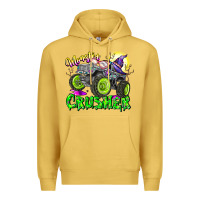 Antique Gold Monster Crusher Premium Hoodie - CowhideDigitalArt