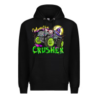 Black Monster Crusher Premium Hoodie - CowhideDigitalArt
