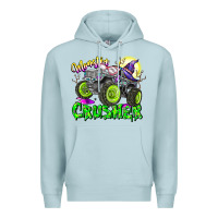 Blue Mist Monster Crusher Premium Hoodie - CowhideDigitalArt