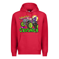Cardinal Monster Crusher Premium Hoodie - CowhideDigitalArt