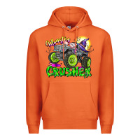Carrot Monster Crusher Premium Hoodie - CowhideDigitalArt