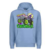 Colony Blue Monster Crusher Premium Hoodie - CowhideDigitalArt