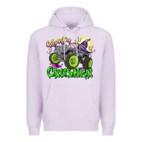 Lilac Monster Crusher Premium Hoodie - CowhideDigitalArt