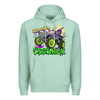 Seafoam Monster Crusher Premium Hoodie - CowhideDigitalArt