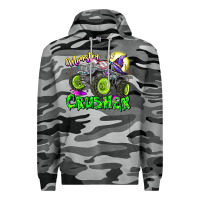 Slate Camo Monster Crusher Premium Hoodie - CowhideDigitalArt