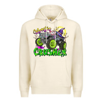 Tofu Monster Crusher Premium Hoodie - CowhideDigitalArt