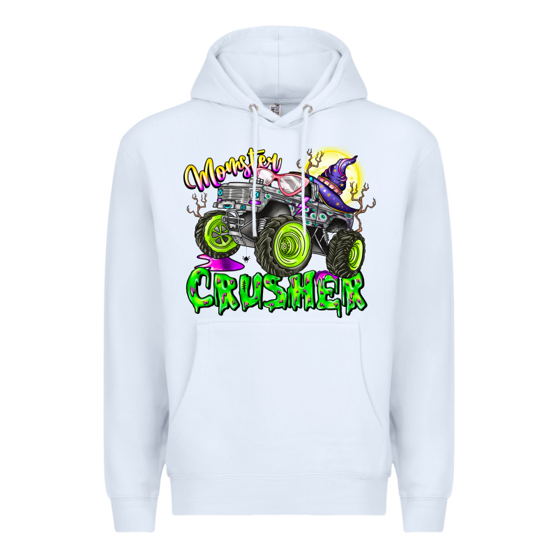 Monster Crusher Premium Hoodie by CowhideDigitalArt | Teevron