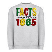 Heather Grey facts matter 1865 Heavyweight Sweatshirt - Artiststas