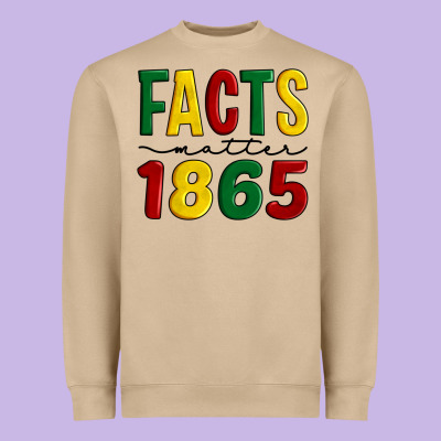 Facts Matter 1865 Heavyweight Sweatshirt Designed By Artiststas