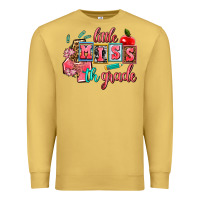 Antique Gold little miss 4 th grade Premium Sweatshirt - AdoDesignShop