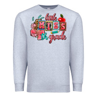Heather Grey little miss 4 th grade Premium Sweatshirt - AdoDesignShop
