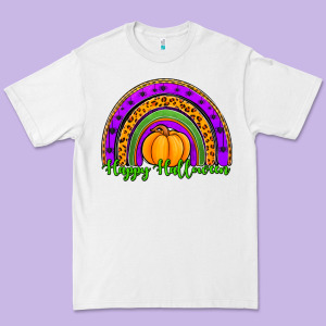 Happy Halloween Rainbow Premium Tee Designed By Jasminsmagicworld