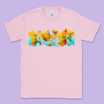 Butterflies Summer Classic Tee Designed By Tumblerdesignbyshophia