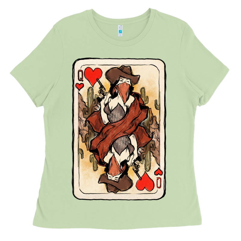 Queen Of Hearts Cowgirl Ladies Tee by HowdyJamesFarm | Teevron