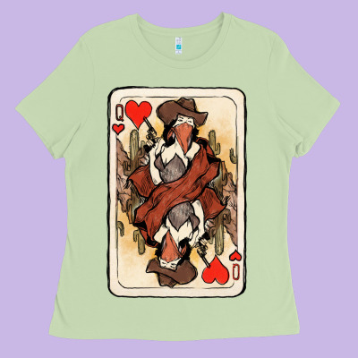 Queen Of Hearts Cowgirl Ladies Tee Designed By Howdyjamesfarm