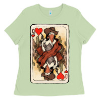 Matcha Queen Of Hearts Cowgirl Ladies Tee - HowdyJamesFarm