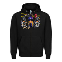 Black police gnome Zipper Hoodie - BarkalooDesign