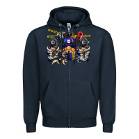 Navy police gnome Zipper Hoodie - BarkalooDesign