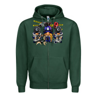Sports Green police gnome Zipper Hoodie - BarkalooDesign