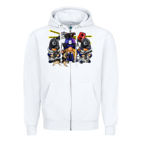 White police gnome Zipper Hoodie - BarkalooDesign