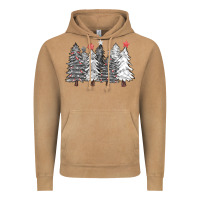 Vintage Camel black and white christmas trees with lights Vintage Hoodie - FaDigitalArtStudio