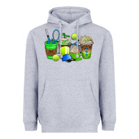 Heather Grey tennis coffee cups Heavyweight Hoodie - AdoDesignShop
