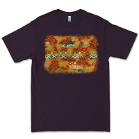 Plum Aztec Background Pattern Western Premium Tee - texasbilliewilder