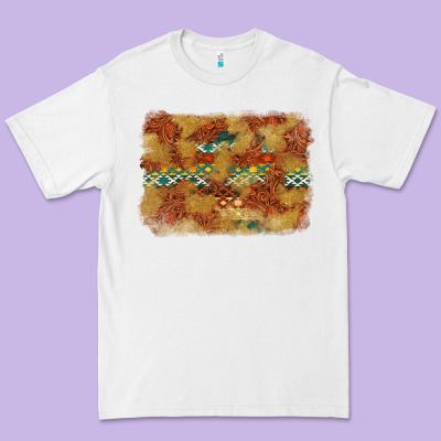 Aztec Background Pattern Western Premium Tee Designed By Texasbilliewilder