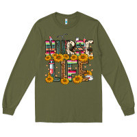 Army Green Western Nurse Life Long Sleeve Tee - FaDigitalArtStudio