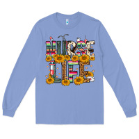 Colony Blue Western Nurse Life Long Sleeve Tee - FaDigitalArtStudio