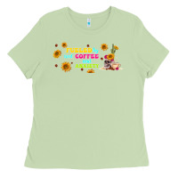 Matcha fueled by ıced coffee and anxiety Ladies Tee - TumblerDesignByShophia