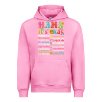 Fuchsia Pink mama its okay Urban Hoodie - JahusDesignShop